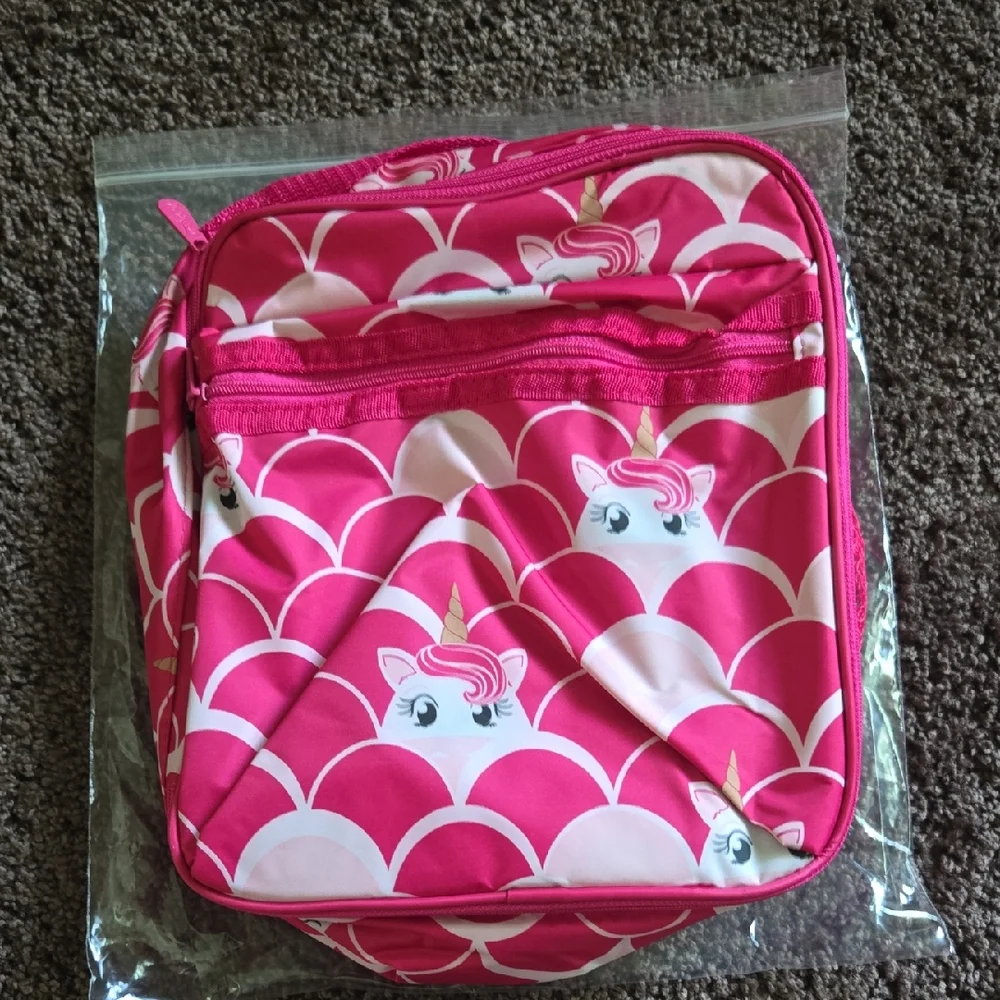 NEW Thirty One Pink Unicorn Thermal Lunch Bag